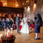 The marriage of Moira McLoughlin and Chris McCue, Peckforton Castle, Cheshire Moira McLoughlin and Chris McCue married at Peckforton Castle, Cheshire
